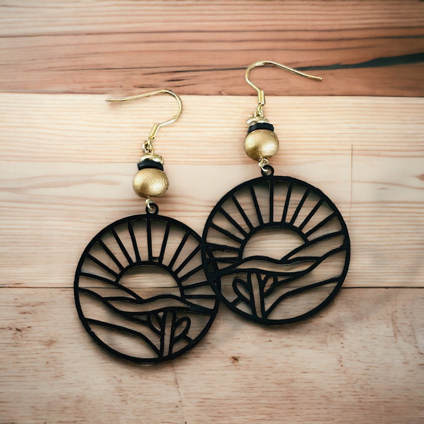 Boucles d’oreilles soleil levant