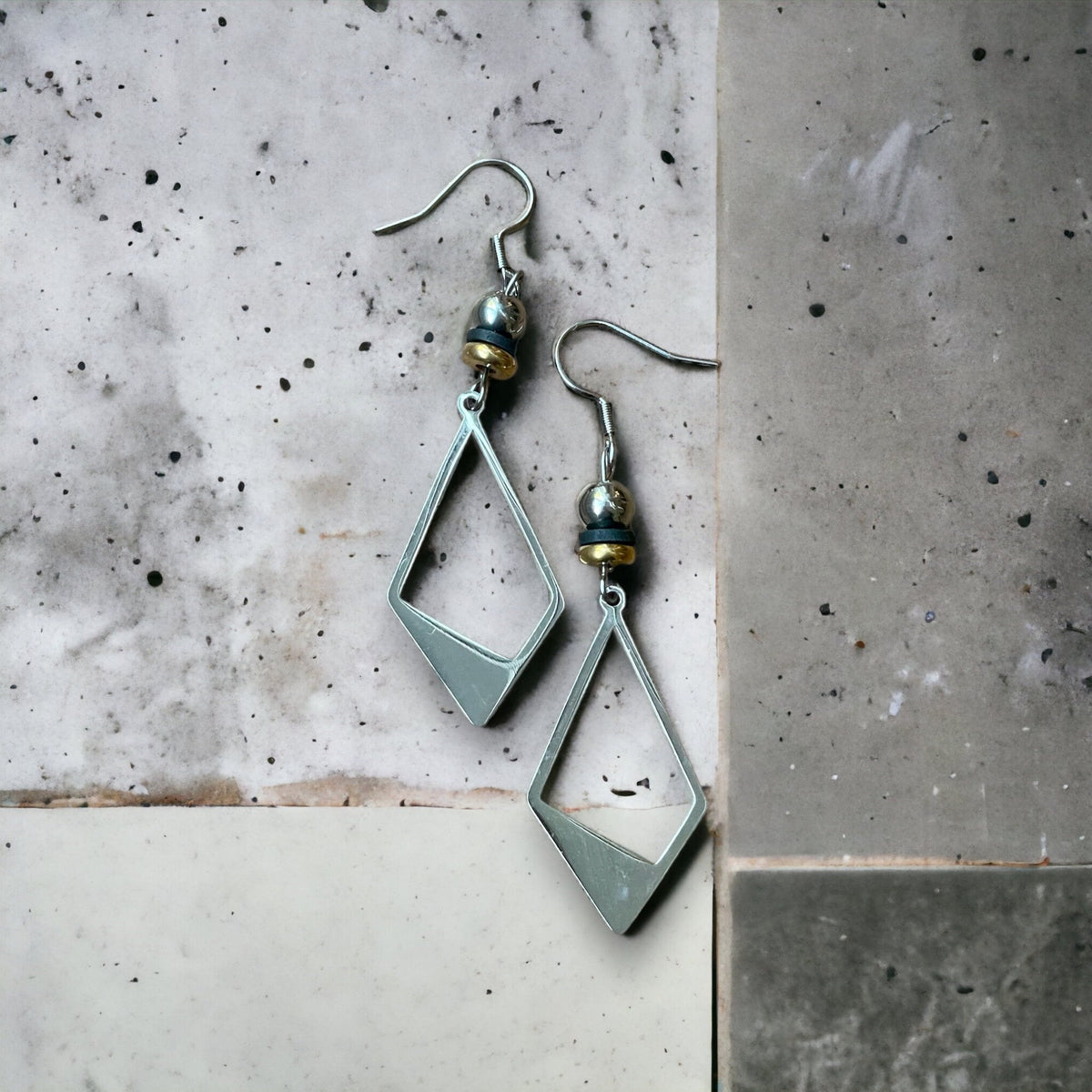 Boucles d’oreilles losange