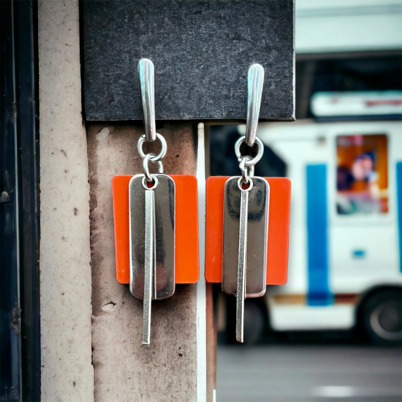 Boucles modernes et rectangulaires