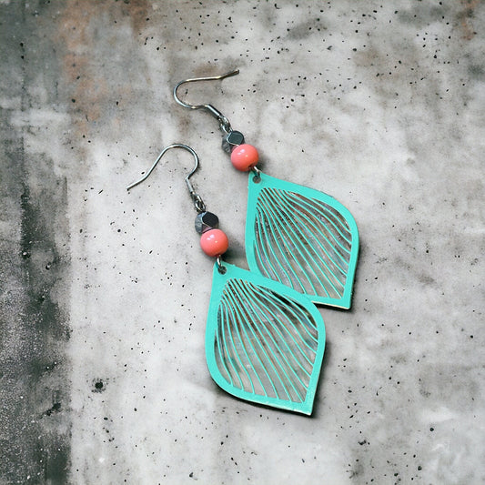 Boucles d’oreilles gouttes filigranes